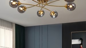 LUSTER SAFELUX LONDON-1 - 8 KUGLI ANTRACIT