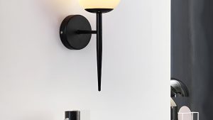 ZIDNA LAMPA SAFELUX REA - CRNA